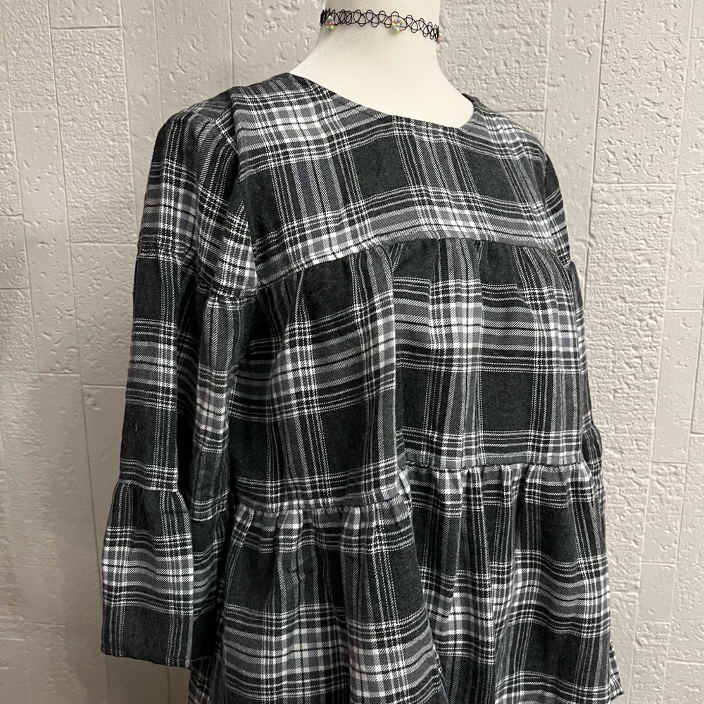 small plaid blouse